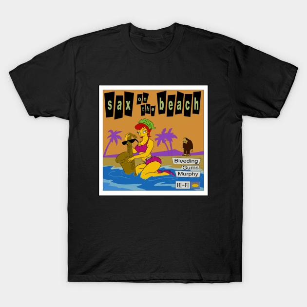 Sax Beach T-Shirt by Rock Bottom